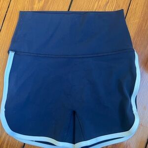 Athleta Women's Retro Navy Bike Shorts